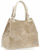 Kožené kabelka shopper bag Vittoria Gotti béžová V692754